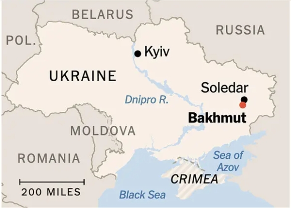 2 Giao Tranh Khoc Liet O Mien Dong Ukraine Giu Den Cung Phao Dai Bakhmut
