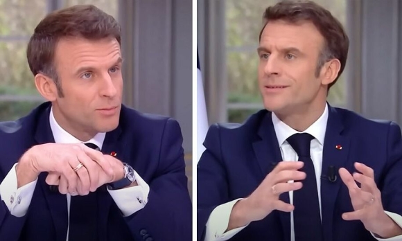 1 Tong Thong Phap Thao Dong Ho Gan 2600 Usd Giua Cuoc Phong Van