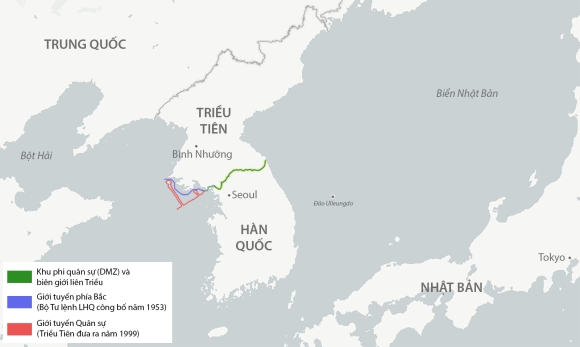 2 Han Quoc Ban 10 Phat Canh Cao Tau Trieu Tien Vuot Gioi Tuyen