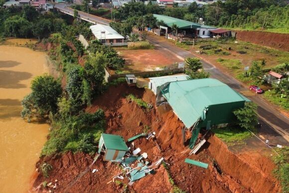 7 Ca Trieu Met Khoi Dat Nguy Co Do Sap De Doa Vo Dap Thuy Loi O Dak Nong