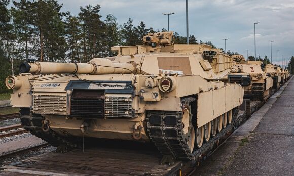 1 Ukraine Co The Nhan Xe Tang M1 Abrams Vao Thang 9