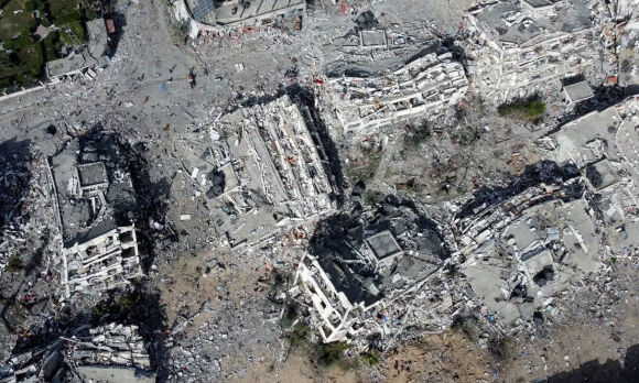 1 Dai Gaza Hoang Tan Nhu Vung Dat Tren Mat Trang