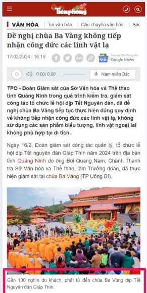 3 Chua Ba Vang Vang Khach