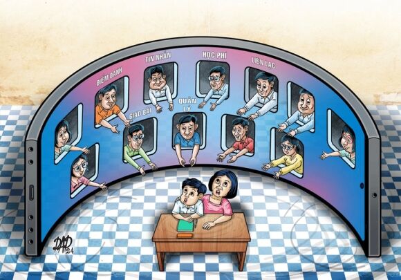 1 Toi Ve Vo Chong Phai Quan Quat Voi Bai Tap Cua Con Tren Cac App