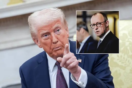 1 Trump De Doa Va Gay Suc Ep Len Merz Duc Doi Mat Voi Nguy Co Toi Te Hon