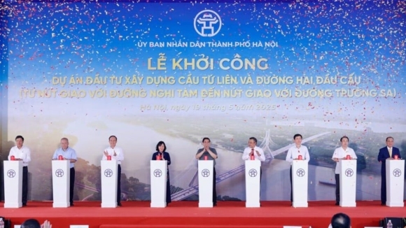 1 Ha Noi Khoi Cong Cau Tu Lien Gan 20000 Ty Noi Dong Anh Voi Noi Do