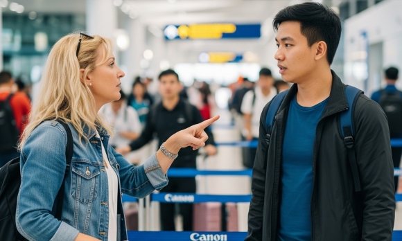 Nhóm người Việt bị la ó khi chen hàng ở nước ngoài