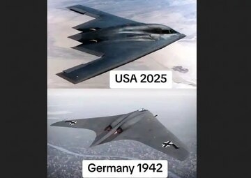 2 Su Giong Nhau Dang Ngac Nhien Cua B 2 Voi May Bay Nem Bom Do Quan Doi Hitler Che Tao