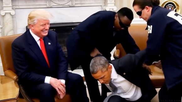 1 Trump Chia Se Video Gia Mao Bang Ai Ve Viec Bat Giu Obama