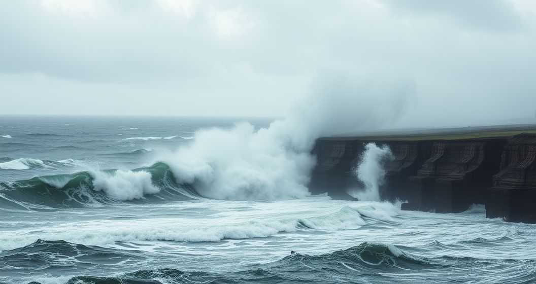 Bão mạnh tấn công miền bắc nước Đức, cảnh báo gió giật tới 110 km/h