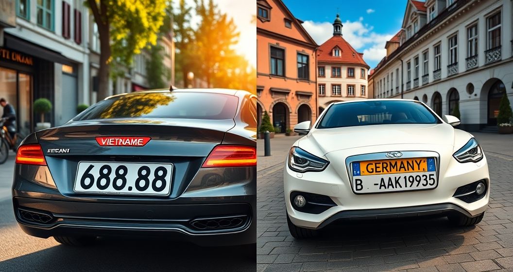Biển số xe ở Việt Nam và Đức: từ phong thủy đến dấu ấn cá nhân