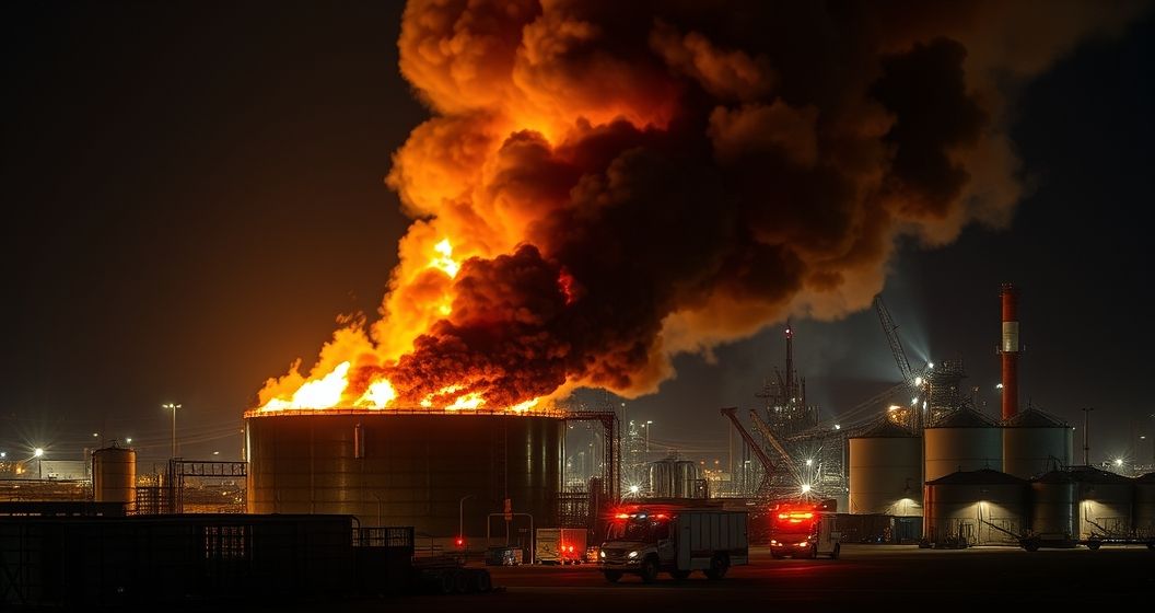 Kho Xang Dau O Crimea Boc Chay Du Doi Sau Mot Cuoc Tan Cong Bang Drone