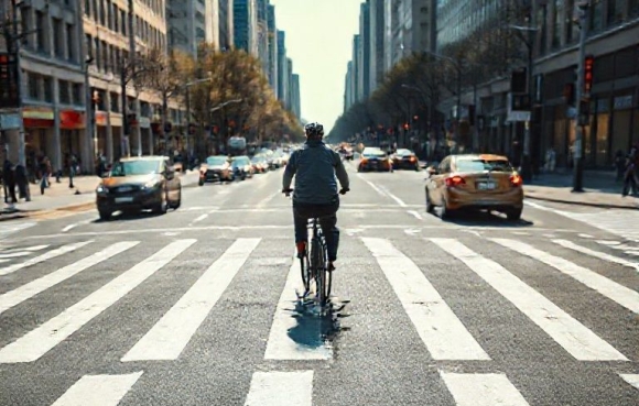 1 Vuot Qua Vach Ke Duong Cho Nguoi Di Bo O Duc Khi Nao Xe Dap Duoc Uu Tien