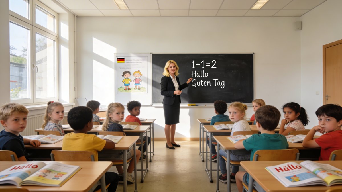 1 Chan Dong Giao Duc Duc Voi Hang Chuc Nghin Hoc Sinh Lop 1 Phai Hoc Lai Vi Yeu Tieng Duc