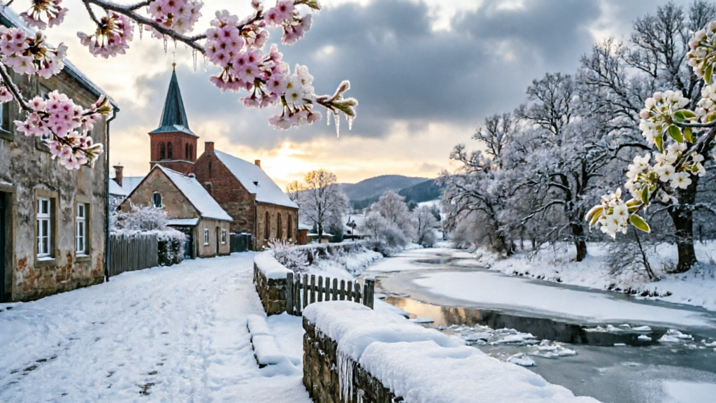 Thời tiết Đức chuyển biến bất ngờ: mùa đông trở lại giữa tháng ba