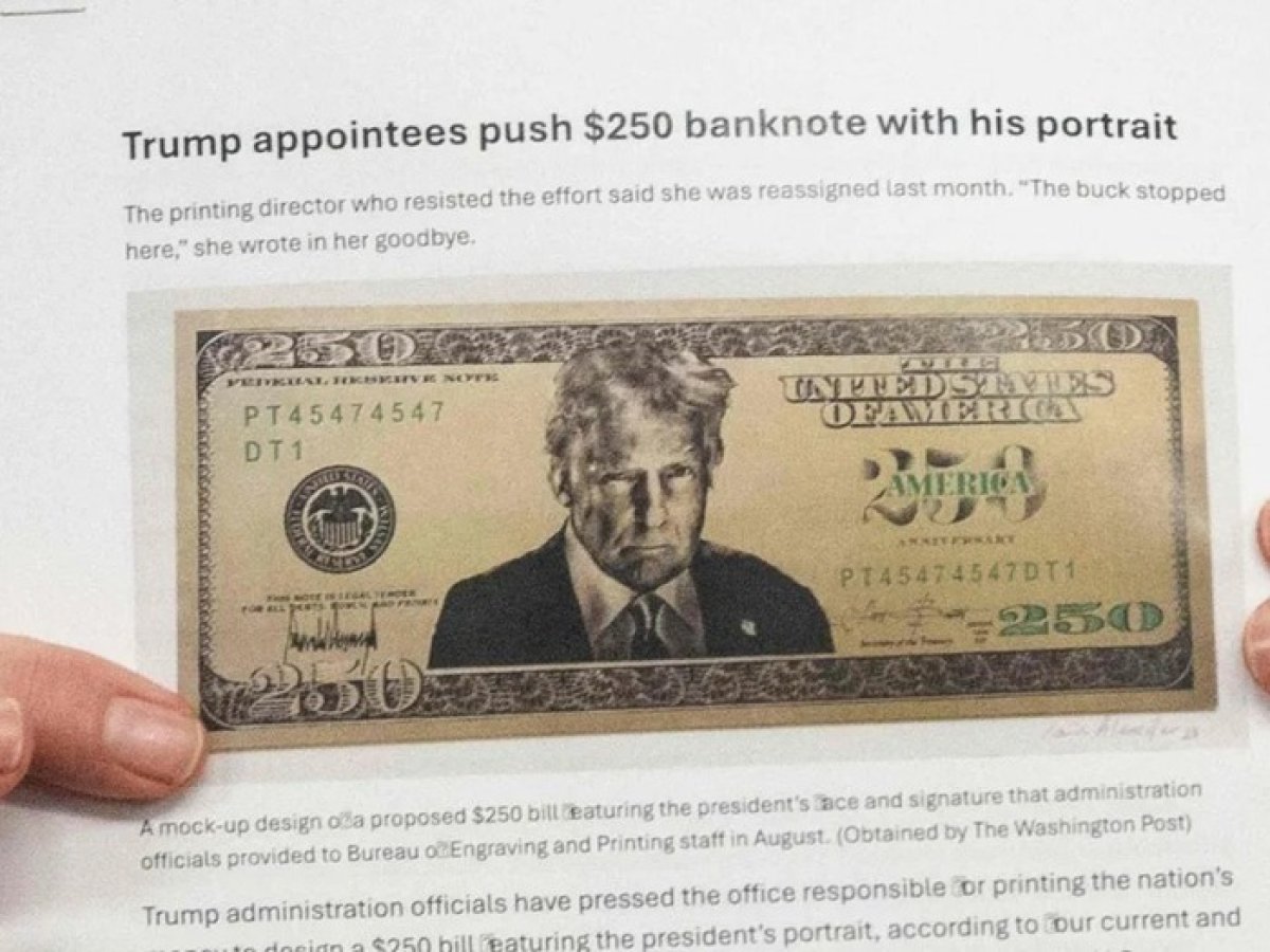 1 My Co The Phat Hanh To 250 Usd In Hinh Ong Trump