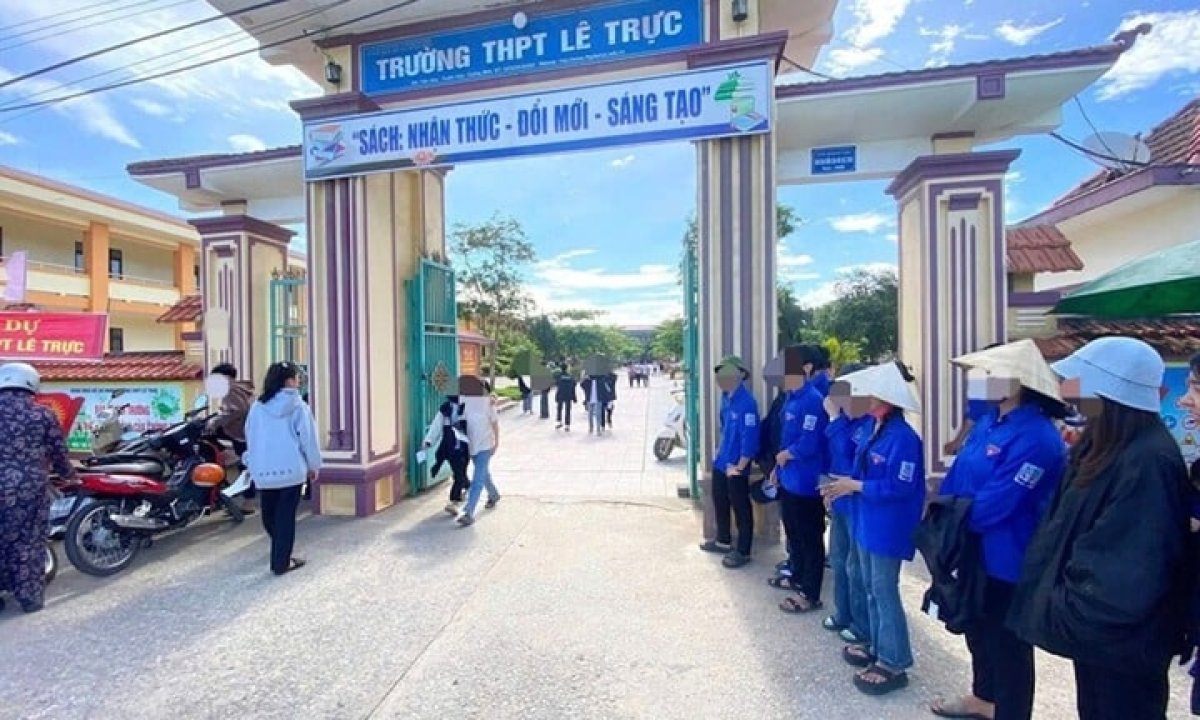 1 Gian Lan Thi O Quang Tri Huy Ket Qua Thi Cua Con Hieu Truong Truong Thpt Le Truc