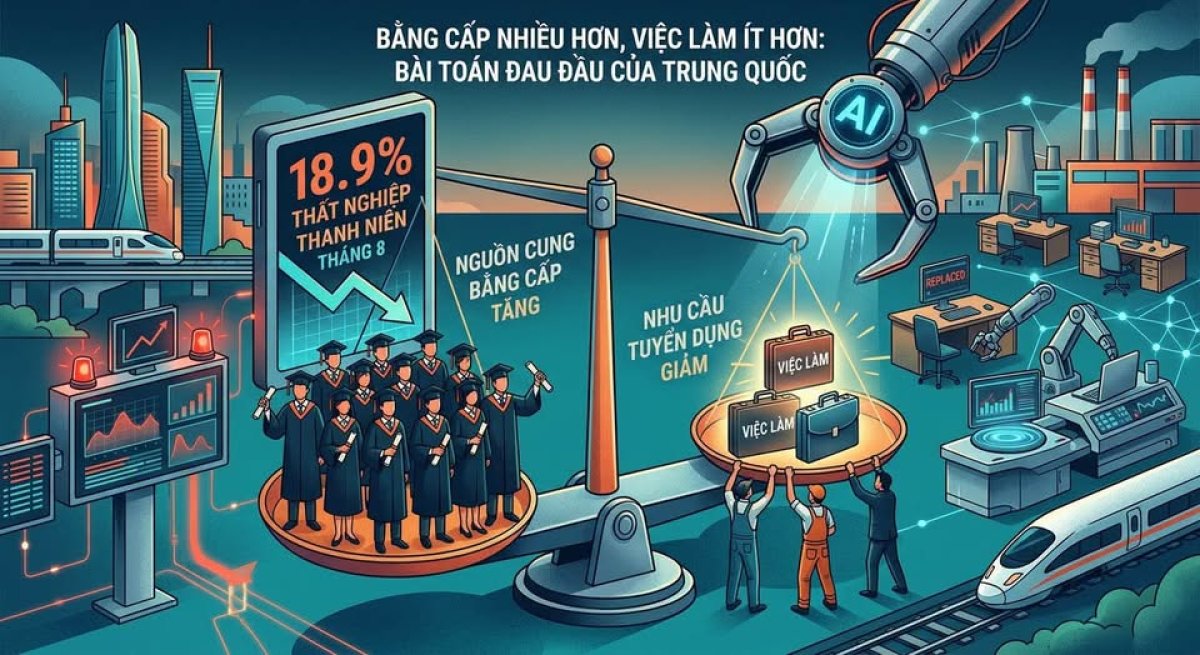 1 Trung Quoc Doi Mat Thach Thuc Bang Cap Nhieu Viec Lam It