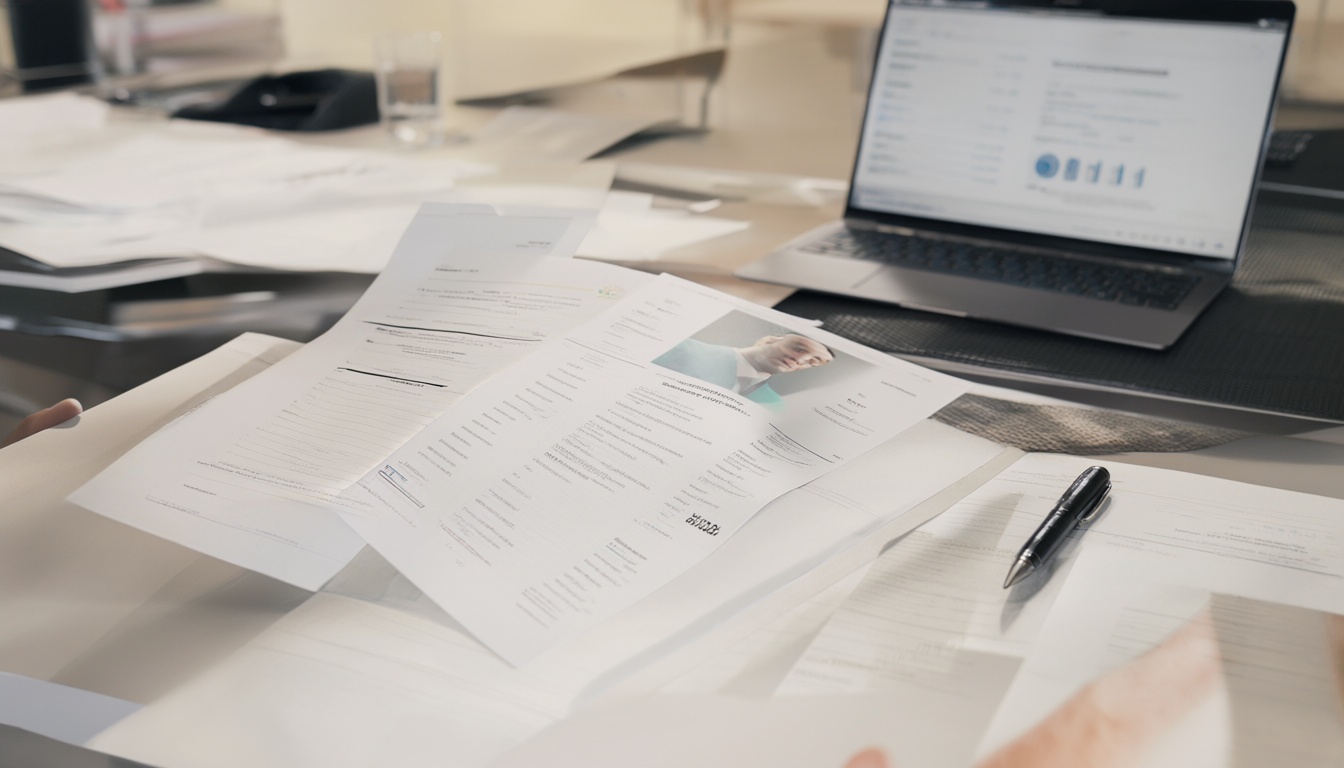 Người Việt soạn CV Lebenslauf chuẩn tuyển dụng Đức trên bàn làm việc