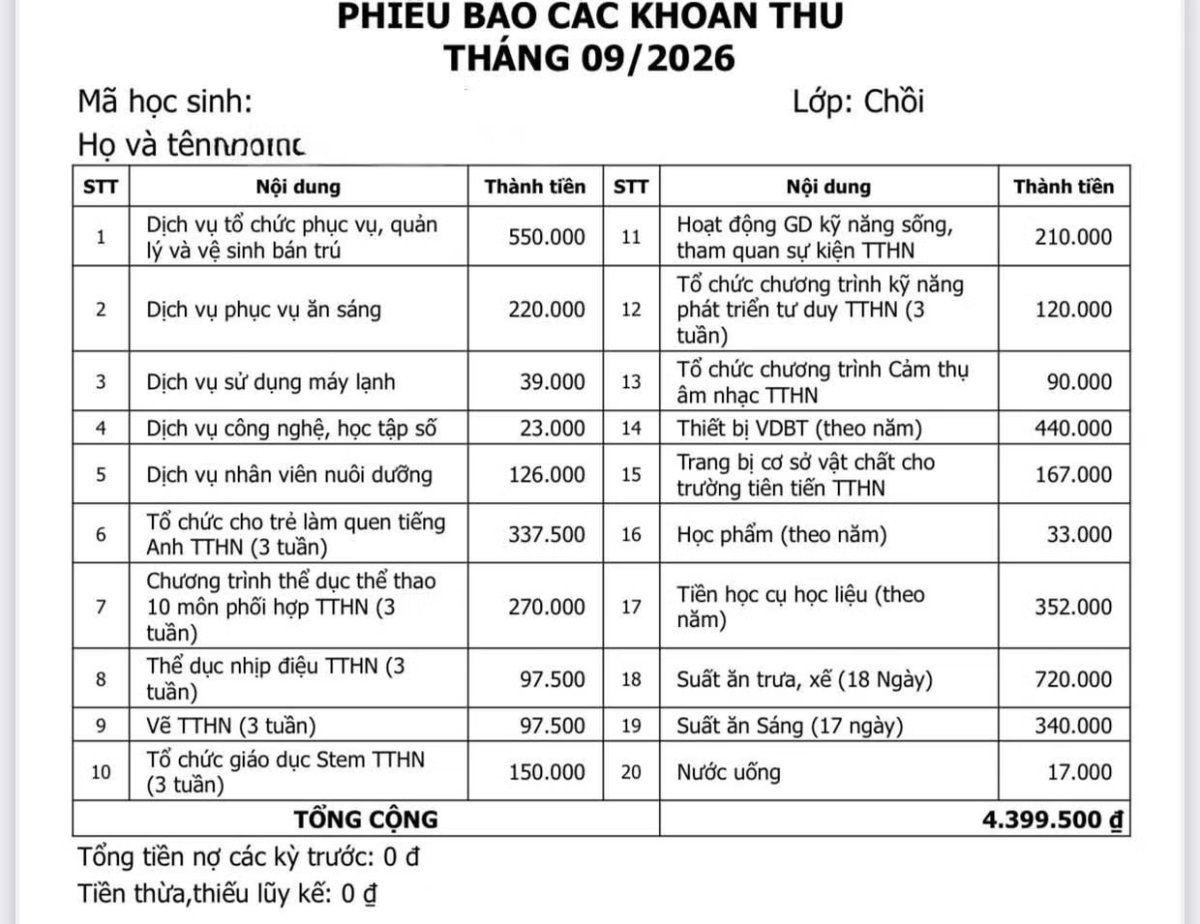 3 Muon Kieu Lam Thu Dau Nam Hoc O Viet Nam Phieu Thong Bao Dai Nhu To So